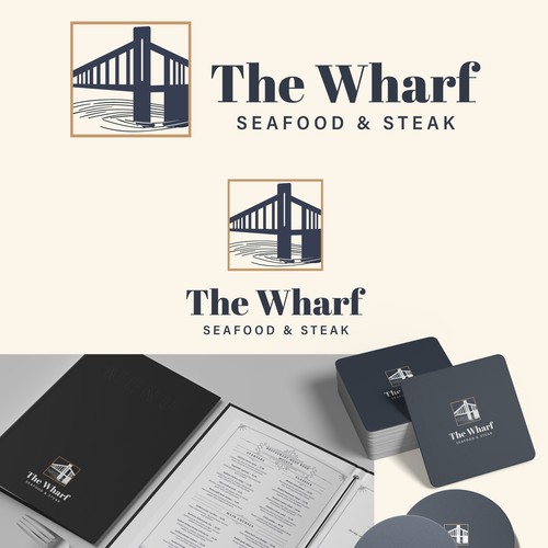 Logo design for Oceanview Seafood/Steak Restaurant, The Wharf.