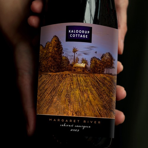 Wine label for a new regenerative vineyard