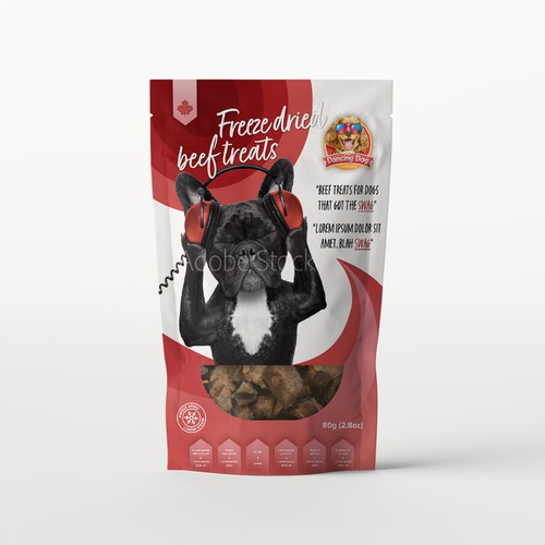 Dancing dog packaging design