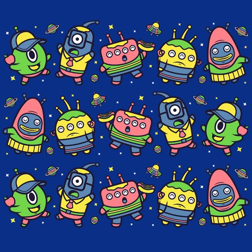 Cute Alien pattern