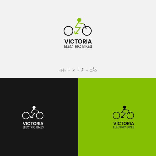 Electric Bikes Minimal Logo Concept