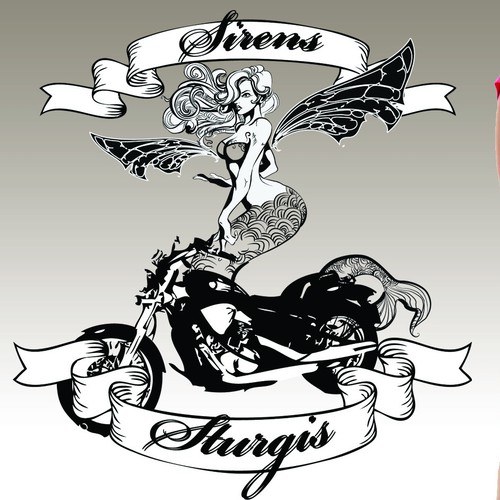 Sexy Siren Motorcycle V Neck