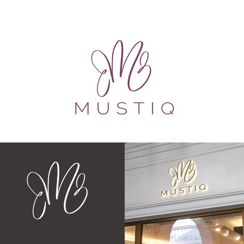 Elegant logo for fashion brand using original calligraphy