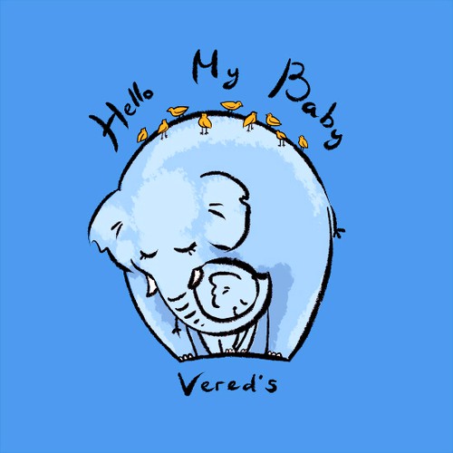 Create an illustration conveying warmth and love between parent and baby animals
