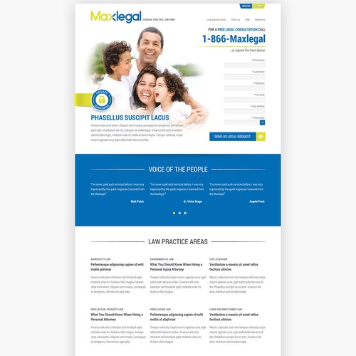 Maxlegal.com needs a new website design