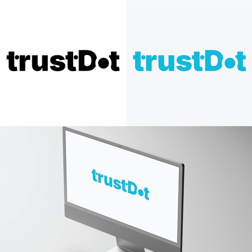 Wordmark logo for tech company. 