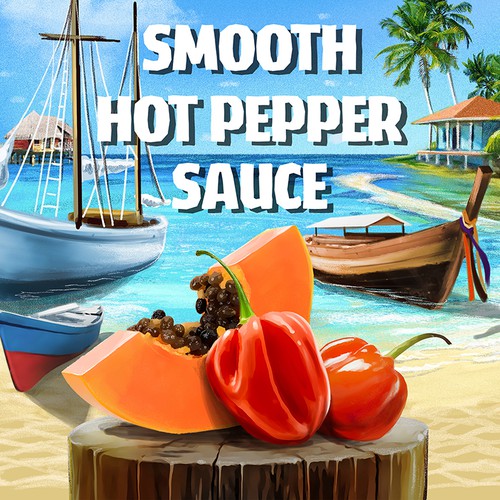 Label illustration for Tropical Sun Food