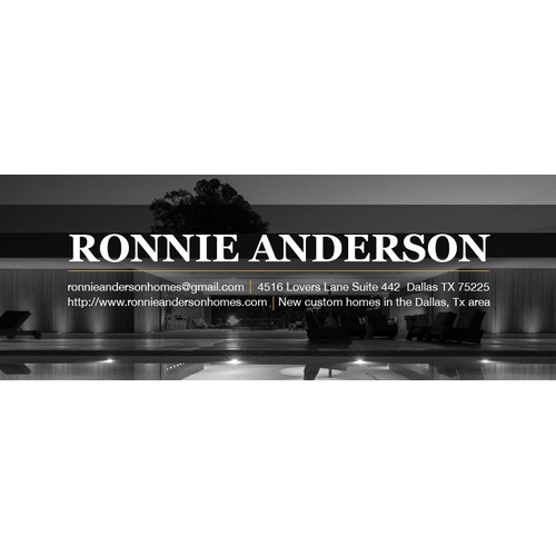 Ronnie Anderson Homes Facebook Page