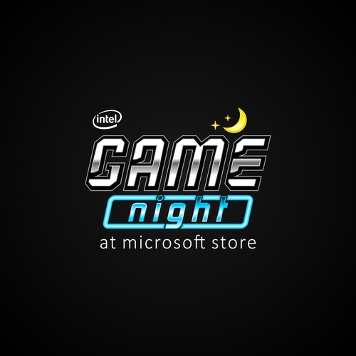 a logo concept for game night event