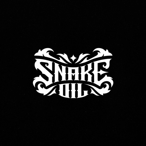 Typography for Snake Oil Brand
