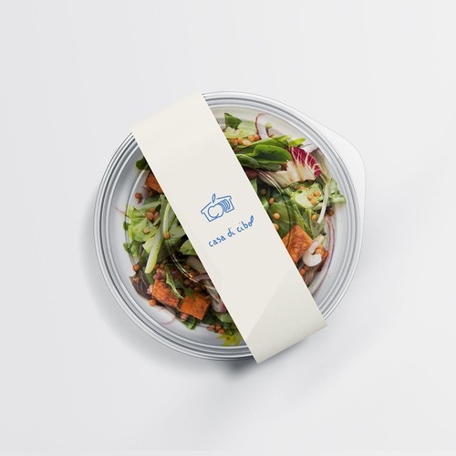 Organic glass meal box - Logo design