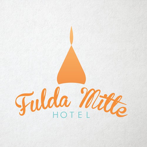 Fulda Mitte Hotel logo design.