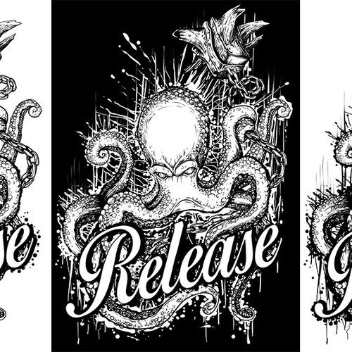 Draw a Kraken for some t-shirts I'm making!