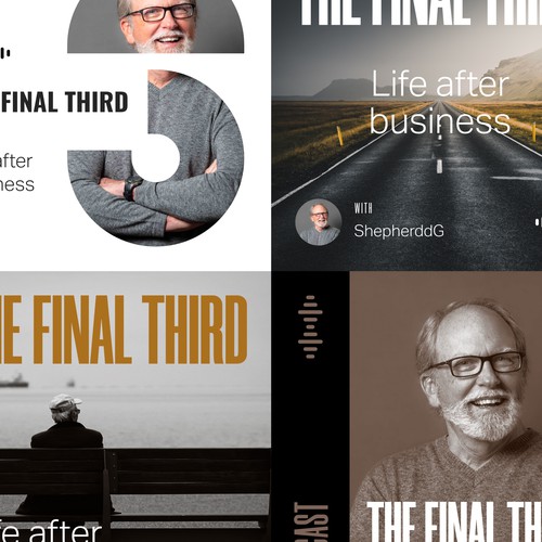 Cover design concepts for Apple podcast