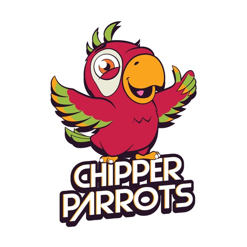 "Chipper Parrots" Logo / Mascot Design