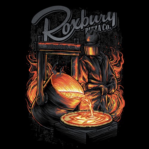 Wood fired pizza shirt