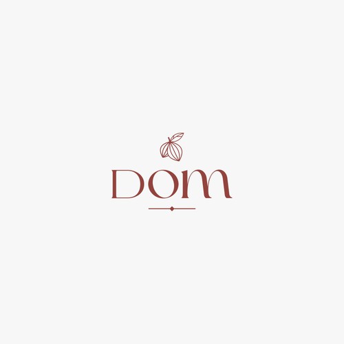 luxury logo concept for DOM Chocolate