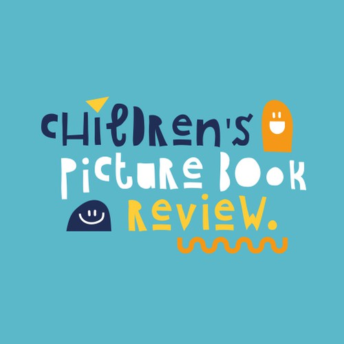 Cute children's book vector illustration logo design