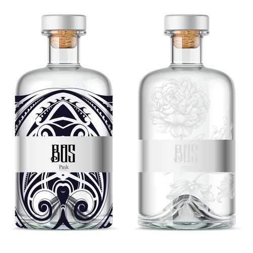 Gin bottles