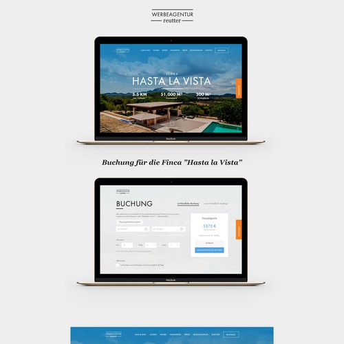 Real estate one page website