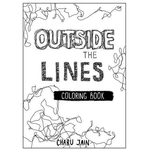 Coloring book cover concept
