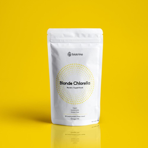 Packaging Design for Blonde Chlorella