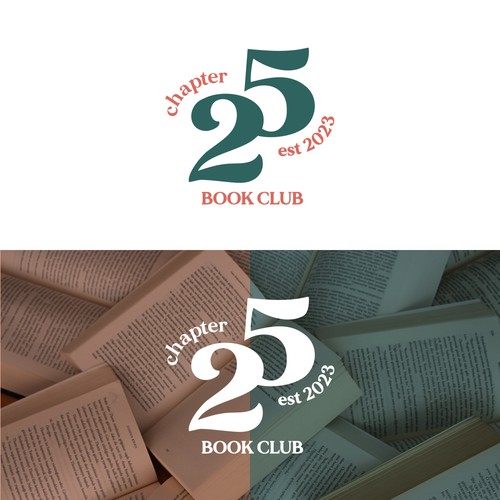 Design Logo for Chapter 25, an Online Book Club