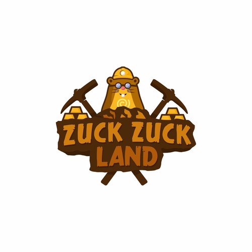 Zuck Zuck Land Mascot Logo