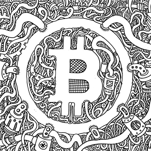 BITCOIN DOODLE DESIGN