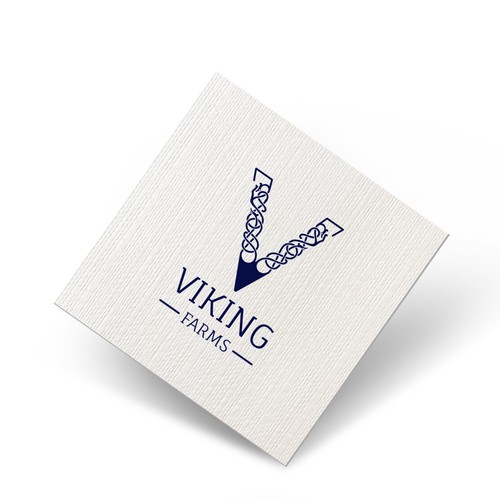 A logo design for Viking theme Farm