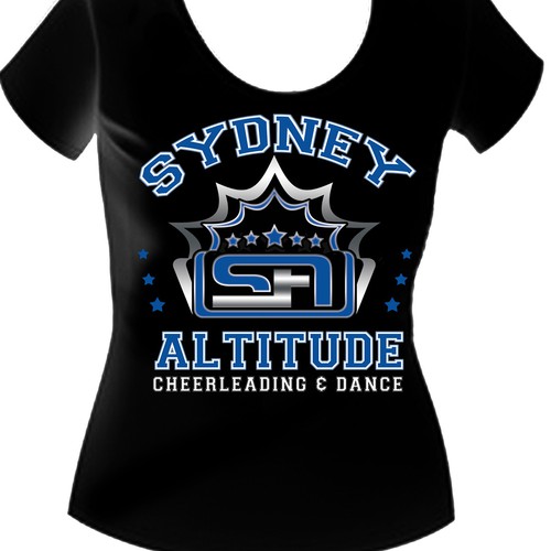 Help Sydney Altitude Cheerleading & Dance with a new t-shirt design