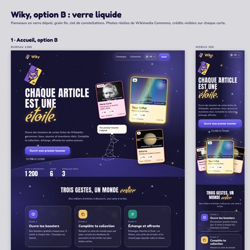 Game Web App UI