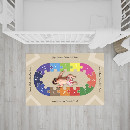 Design Baby milestone blanket