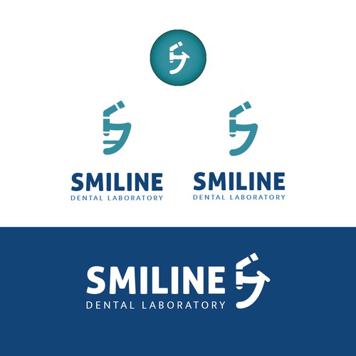 Logo for a modern dental laboratory