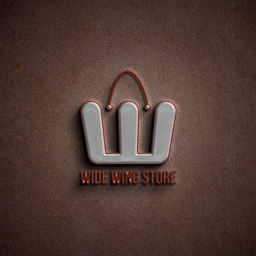 Wide wing store logo design