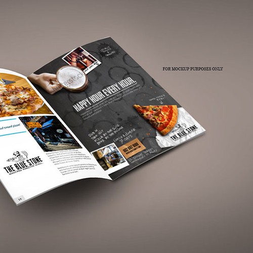 Concept Print Ad for Bluestone Pizza