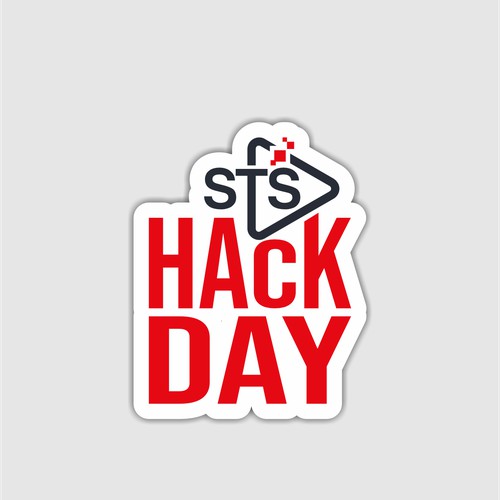 HackDay sticker design for an engineering team that works in media!