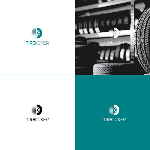 A bold logo for the tire kcker app