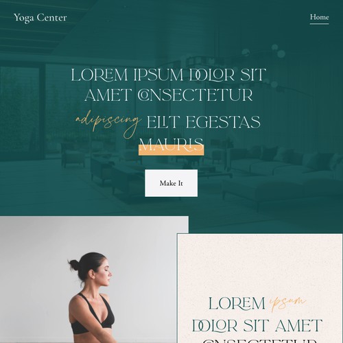 Website design for yoga center