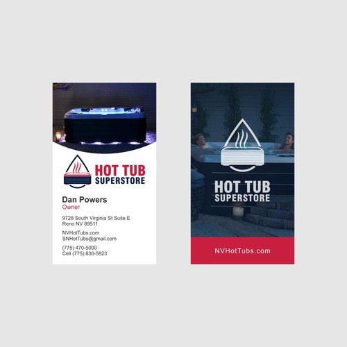 Hot Tub Store Logo And Business Card