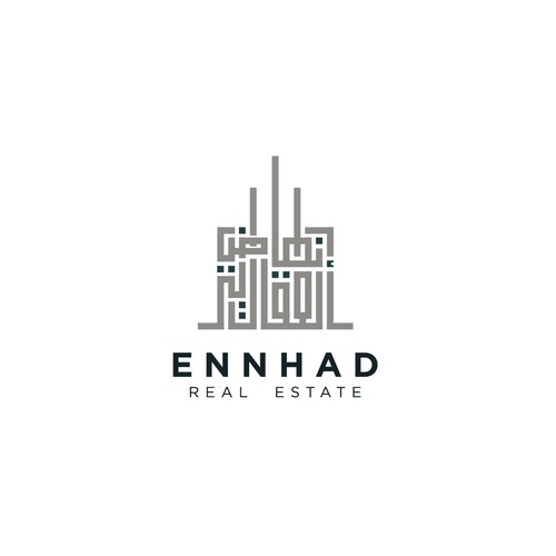 شعار إنهاض العقارية ENNHAD REAL ESTATE LOGO