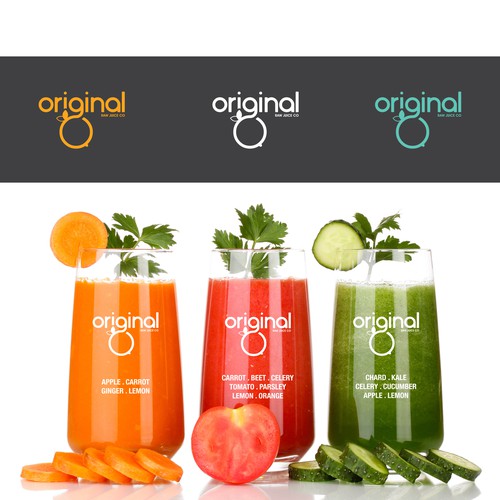 Log concept for Original Raw Juice Co.