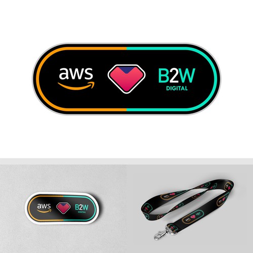 Sticker & Lanyard Design For AWS