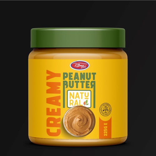Packaging Label Design for Peanut Butter Jar