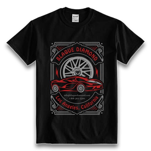 Blaque Diamond Wheels T-Shirt Design