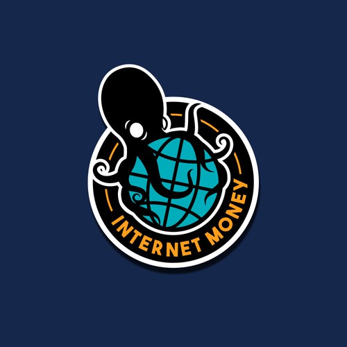 Bold badge for an online company.