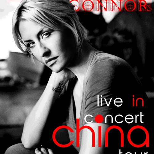 Poster Design for International Superstar Sarah Connor in China CONCERT!