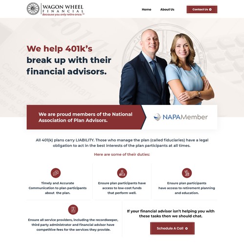 Financial Services Website Redesign