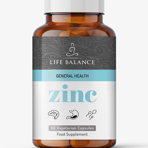 Simple and effective label design for innovative supplements brand