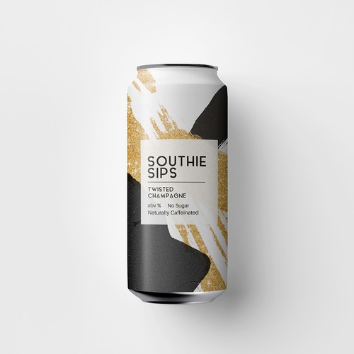 Energetic and playful  design for beer can. 